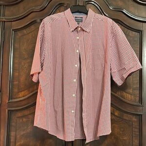 Madison James Red and White Plaid Button Down Shirt